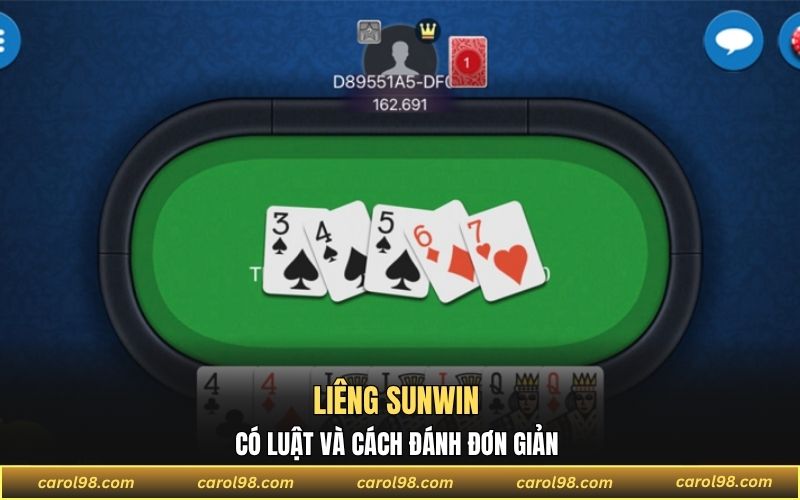 Liêng Sunwin có luật và cách đánh đơn giản