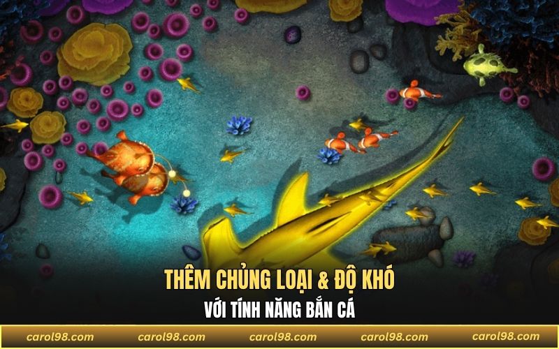 Trò chơi sở hữu đa dạng nhiều loài cá muôn màu sắc
